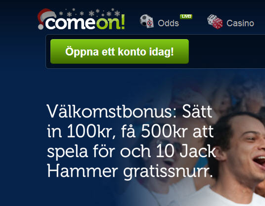 400 kr extra comeon