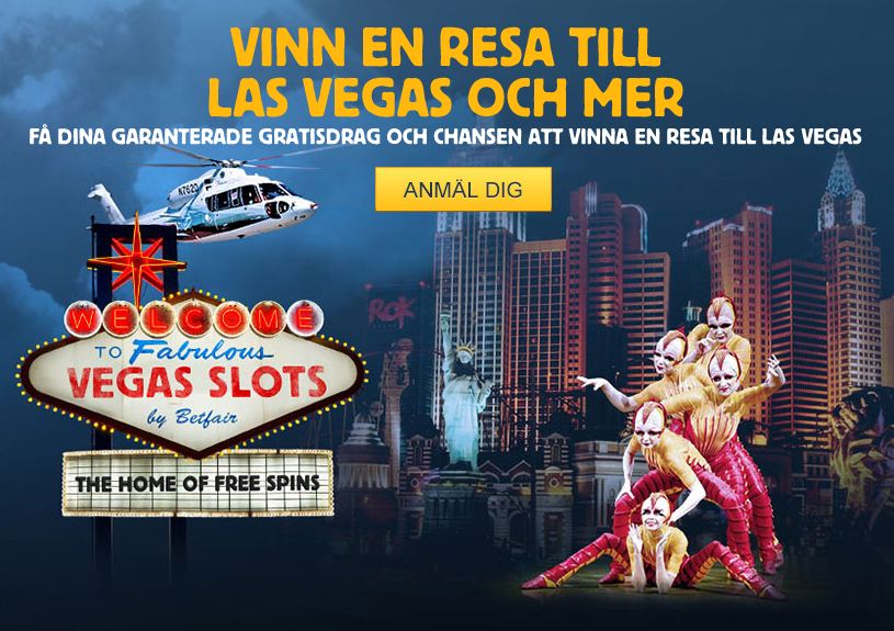 Få Gratisdrag och Vinn Resa till Las Vegas