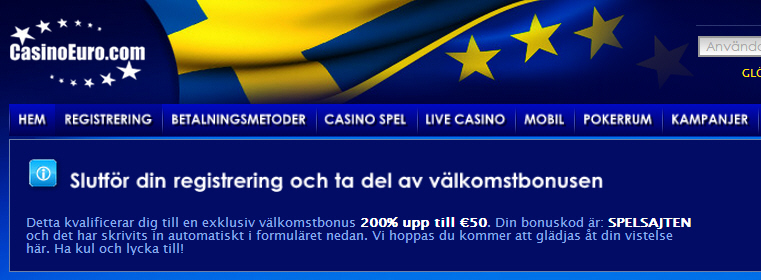 erbjudande casinoeuro