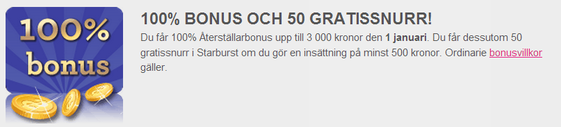 Starta 2014 med bonus