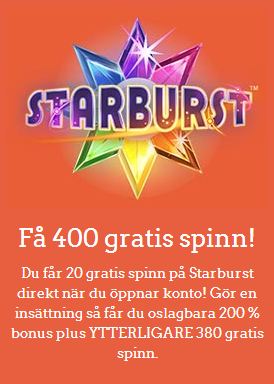 Leo Vegas välkomsterbjudande 400 gratis spinn