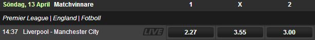 Liverpool - Manchester City betta på matchvinnare