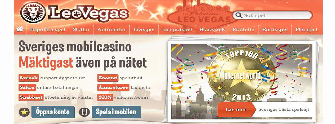Free spins hos Leo Vegas