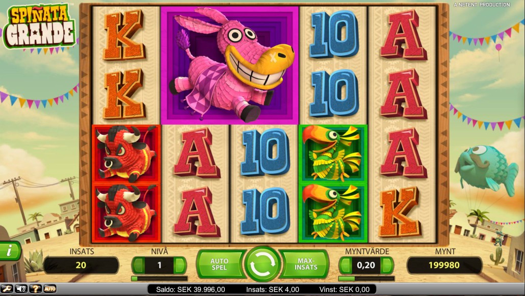 Slå pinatan och få 30 freespins på Spinata Grande