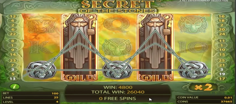 Secret of the stones Big Win