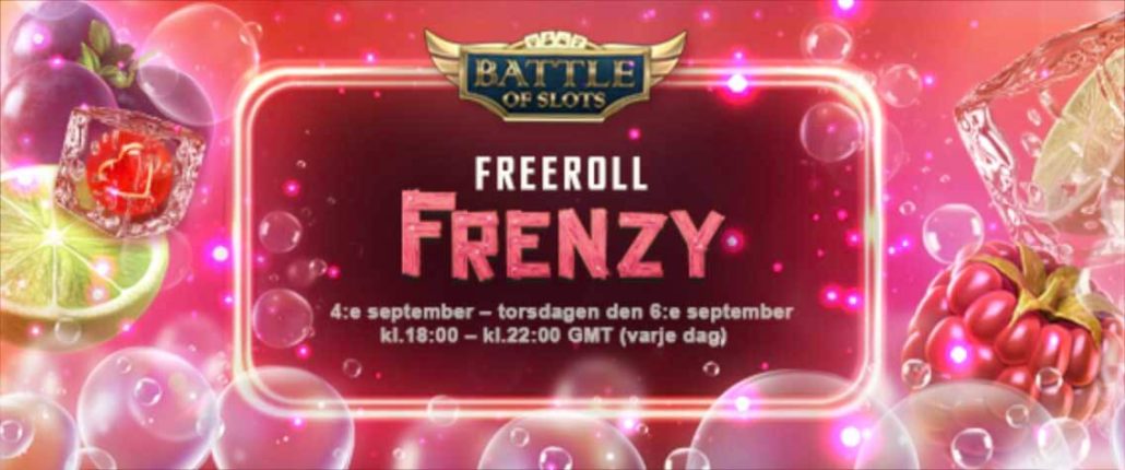 5 000 Free Spins i NetEnt's Freeroll Frenzy